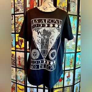 As Above So Below, Tower Tarot Card, T-shirt
